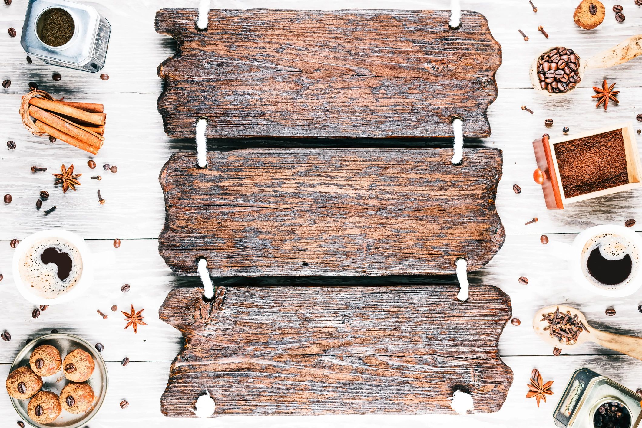 handcrafted wooden sign details